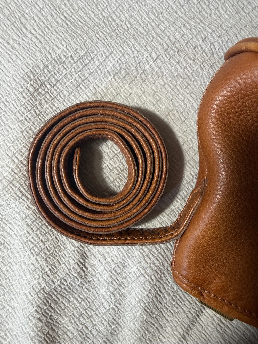 COACH 4918 MADE IN USA 🇺🇸 Classic COGNAC Leather Crossbody Bag - Picture 15 of 17